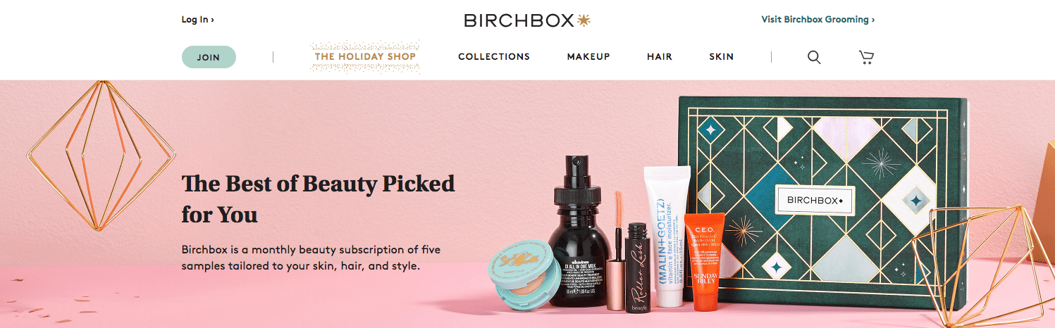 birchbox eye catching artwork pleasing box design